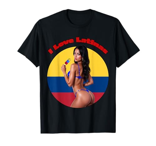 Latina T-Shirt für Herren – I Love Latinas Ver.#1 T-Shirt von Hot Latina T Shirts for Men & Women by NSPART