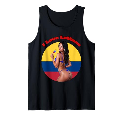 Latina T-Shirt für Herren – I Love Latinas Ver.#1 Tank Top von Hot Latina T Shirts for Men & Women by NSPART