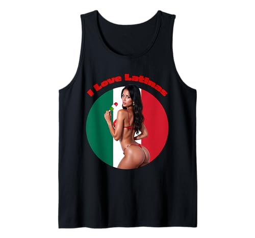 Latina T-Shirt für Herren – I Love Latinas Ver.#2 Tank Top von Hot Latina T Shirts for Men & Women by NSPART