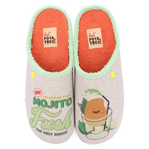 Gioseppo Hot Potatoes Herren Dairago Hausschuh, grau, 42 EU von HOT POTATOES