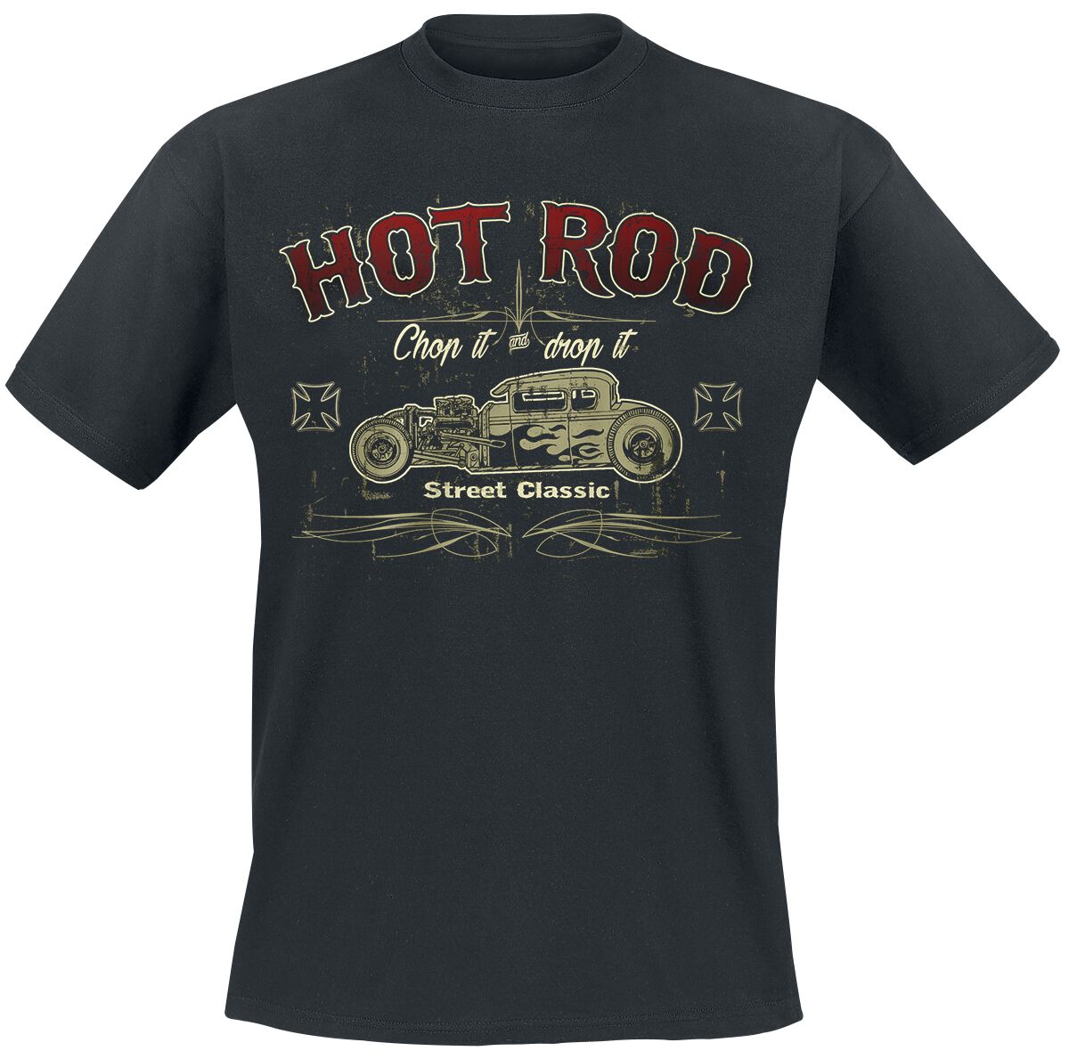 Hot Rod Street Classic - Rockabilly T-Shirt - S bis 5XL - für Männer - Größe 3XL - schwarz von Hot Rod Street Classic
