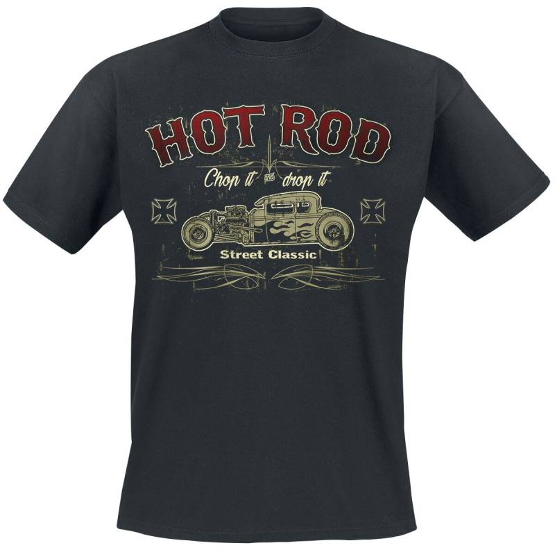 Hot Rod Street Classic - Rockabilly T-Shirt - S bis 4XL - für Männer - Größe L - schwarz von Hot Rod Street Classic