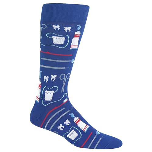 Hot Sox Herren Crew Beruf Lässige Socken, Zahnarzt (dunkelblau), 6-12 von Hot Sox