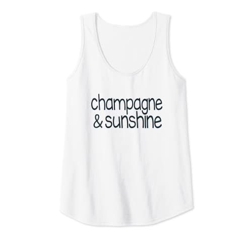 Damen Champagner und Sonnenschein Summer Vibes Tank Top Damen Champagner und Sonnenschein Summer Vibes Tank Top von Hot Summer Sun Trendy Apparel