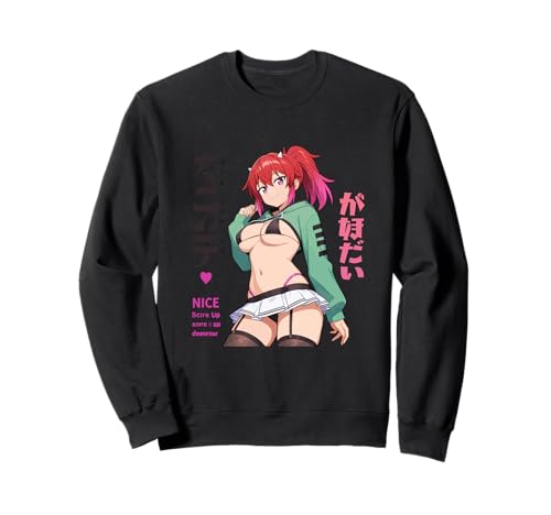Waifu Sexy Anime Girl Horns Minirock Japanischer Manga-Stil Sweatshirt Waifu Sexy Anime Girl Horns Minirock Japanischer Manga-Stil Sweatshirt von Hot Waifu Manga Girl Shirts