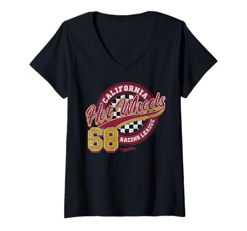 Damen Hot Wheels - California Racing Club T-Shirt mit V-Ausschnitt Damen Hot Wheels - California Racing Club T-Shirt mit V-Ausschnitt von Hot Wheels