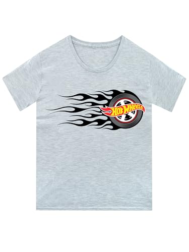 Hot Wheels T-Shirt | Jungen Monstertruck T-Shirt | Baumwoll-T-Shirt für Jungen | Grau 116 von Hot Wheels