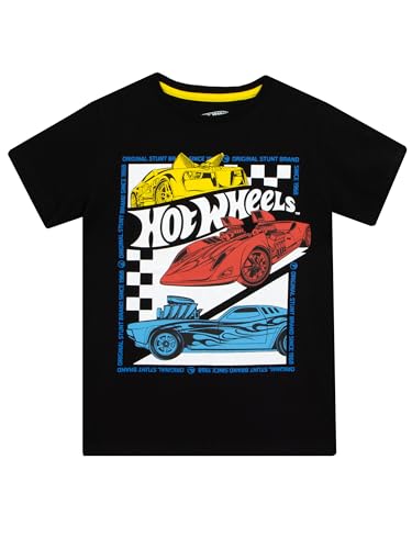 Hot Wheels T-Shirt | T-Shirts Für Jungen | Kinder Tshirt Jungen | Schwarz 134 von Hot Wheels