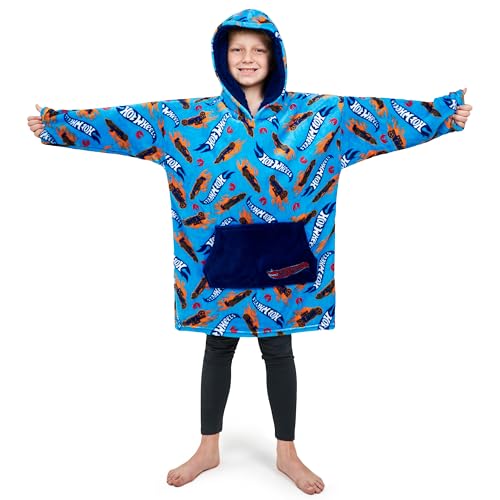 Hot Wheels Übergroße Kapuzenpullover Kinder Jungen und Mädchen Oversized Hoodie Blanket von Hot Wheels