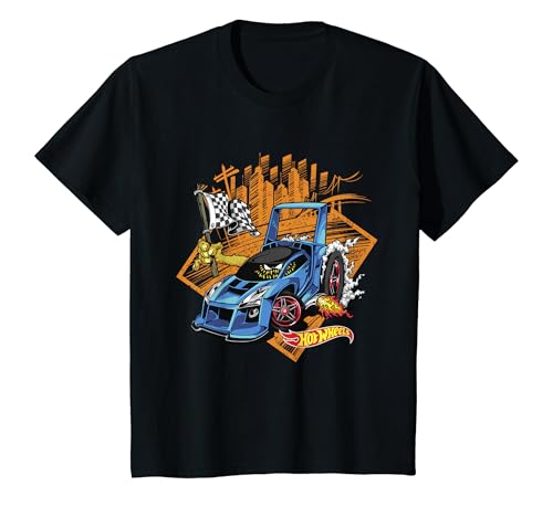 Kinder Hot Wheels Cartoon Auto Kinder T-Shirt von Hot Wheels