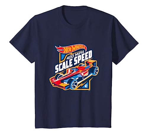 Kinder Hot Wheels Rennauto Cartoon Design T-Shirt von Hot Wheels