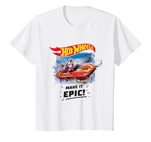 Kinder Hot Wheels T-Shirt, offizielles Episches Weihnachten, mehrere Größen T-Shirt von Hot Wheels