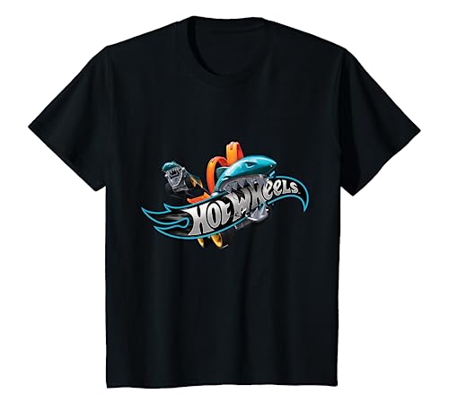 Kinder Hot Wheels T-Shirt für Kinder, offizielles Haifischbiss T-Shirt von Hot Wheels