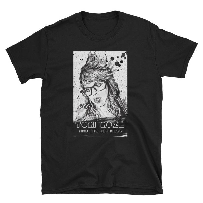 Tori Roze B&w Logo Kurzarm Unisex T-Shirt Tori Roze B&w Logo Kurzarm Unisex T-Shirt von HotMessHQ
