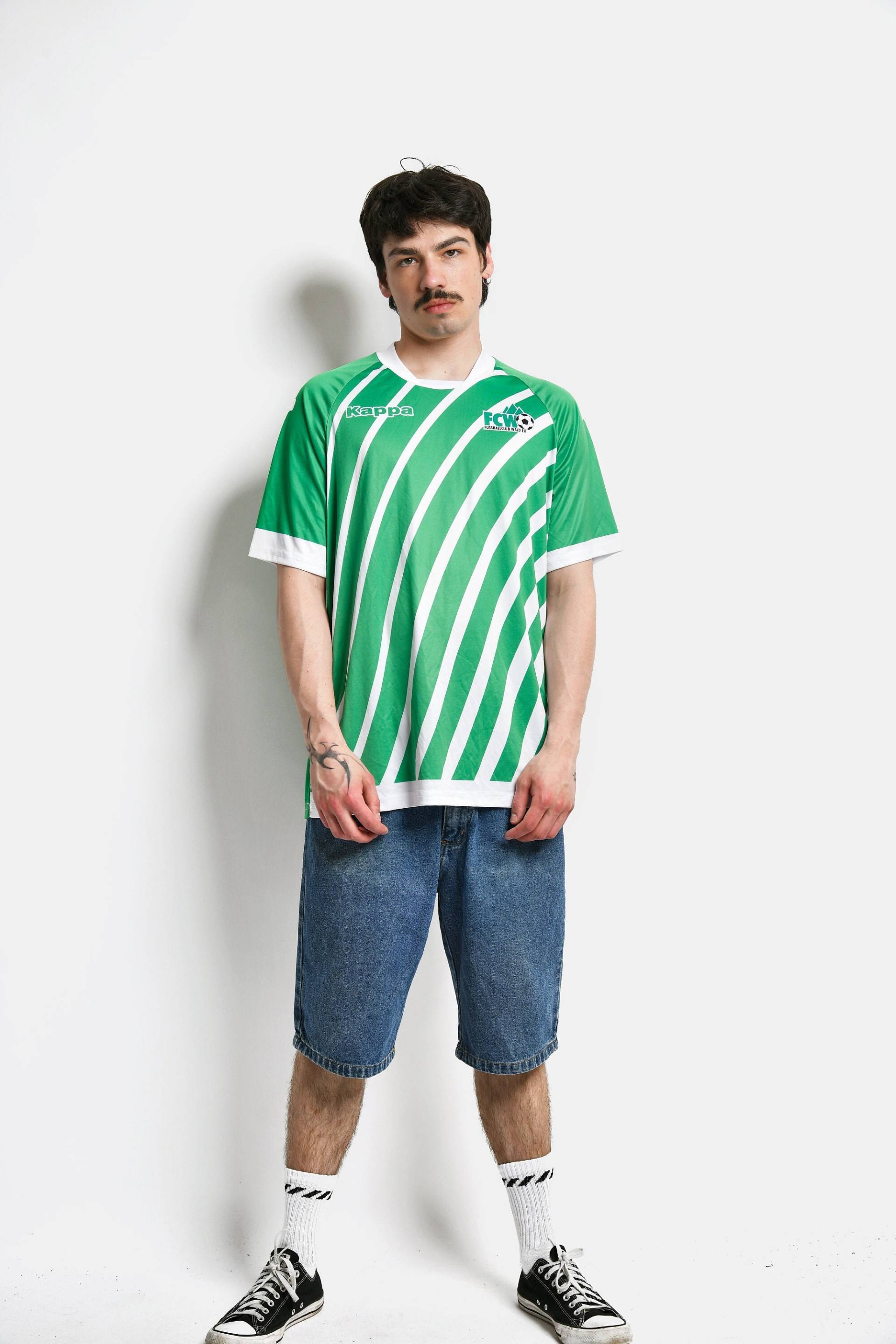 Kappa Sportshirt Grün Mit Aufgedruckter Nummer 5 | Vintage Sommer-Fußball-Lauf-Fußball-T-Shirt Für Herren Y2K 90Er-Jahre-Kleidung Männer Größe - Xxl von HotMilkVintageCom