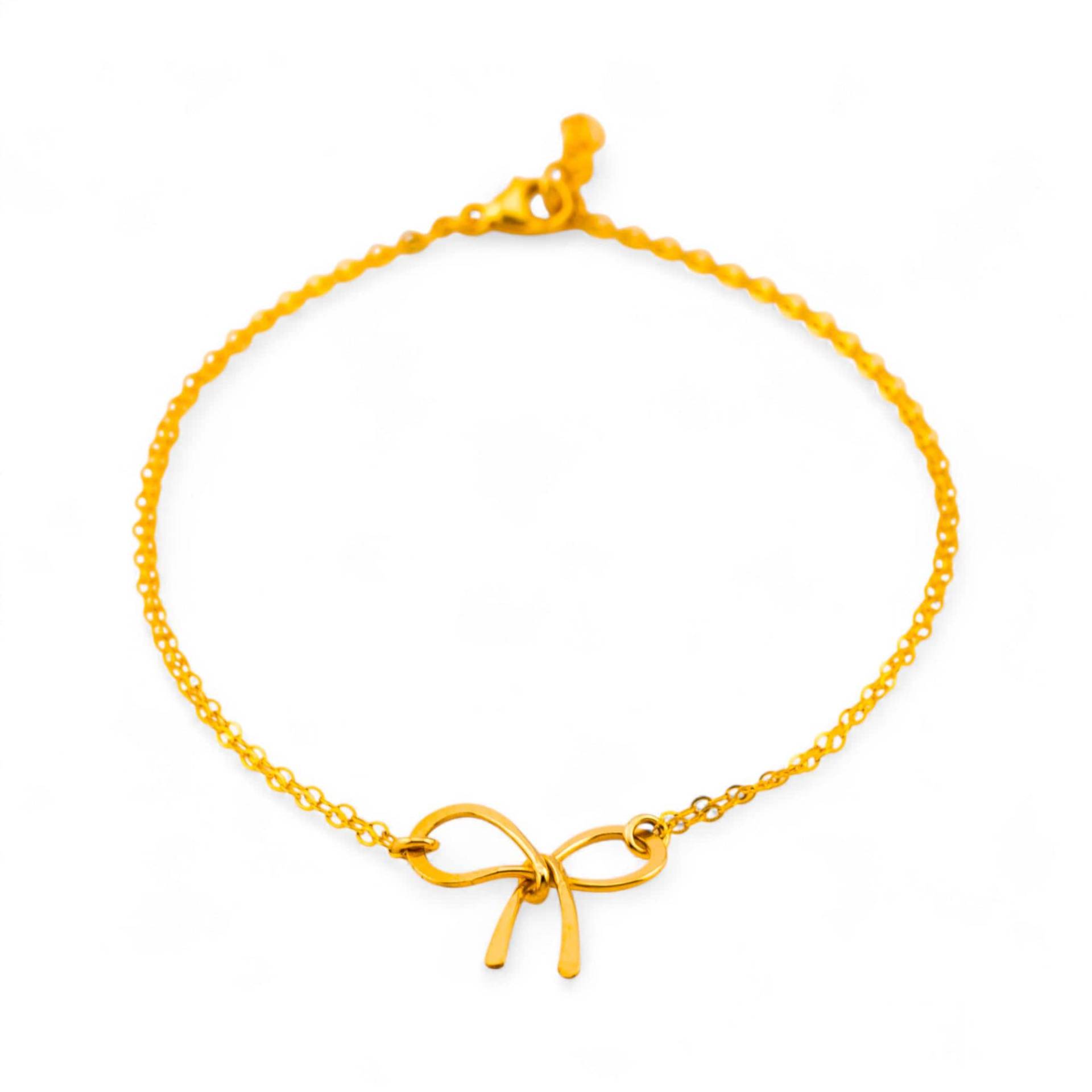 Silber Bogen Bettelarmband, Gold Gebunden Den Knoten Schmuck, Zierliche Rose Draht Band Armband Silber Bogen Bettelarmband, Gold Gebunden Den Knoten Schmuck, Zierliche Rose Draht Band Armband von HotMixCold