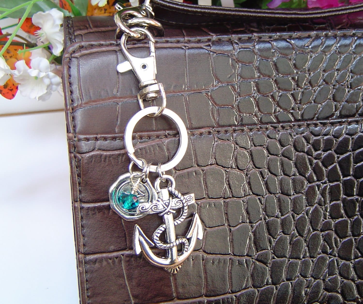 3D Anker Charme Schlüsselanhänger, Personalisierte Antik Silber Wachs Siegel Erste Schlüsselanhänger 3D Anker Charme Schlüsselanhänger, Personalisierte Antik Silber Wachs Siegel Erste Schlüsselanhänger von HotMixJewelry