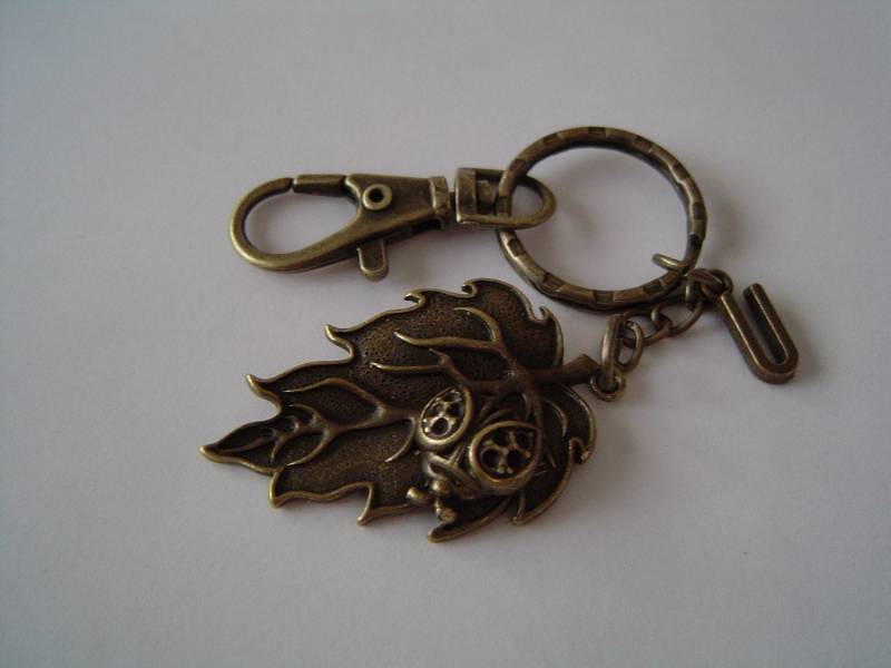Bronze, Leaf Marienkäfer Charm, Personalisierte Schlüsselanhänger Mit Initiale Und Karabinerverschluss Drehbar; Valentinstag Geburtstag Geschenk von HotMixJewelry