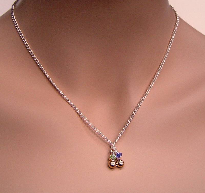 Leichte Rose Gold Personalisierte Kette Mit Birthstones; Zwei Cherry Nebeneinander Charme; Für Schwester, Freund, Freundin, Freund Leichte Rose Gold Personalisierte Kette Mit Birthstones; Zwei Cherry Nebeneinander Charme; Für Schwester, Freund, Freundin, Freund von HotMixJewelry