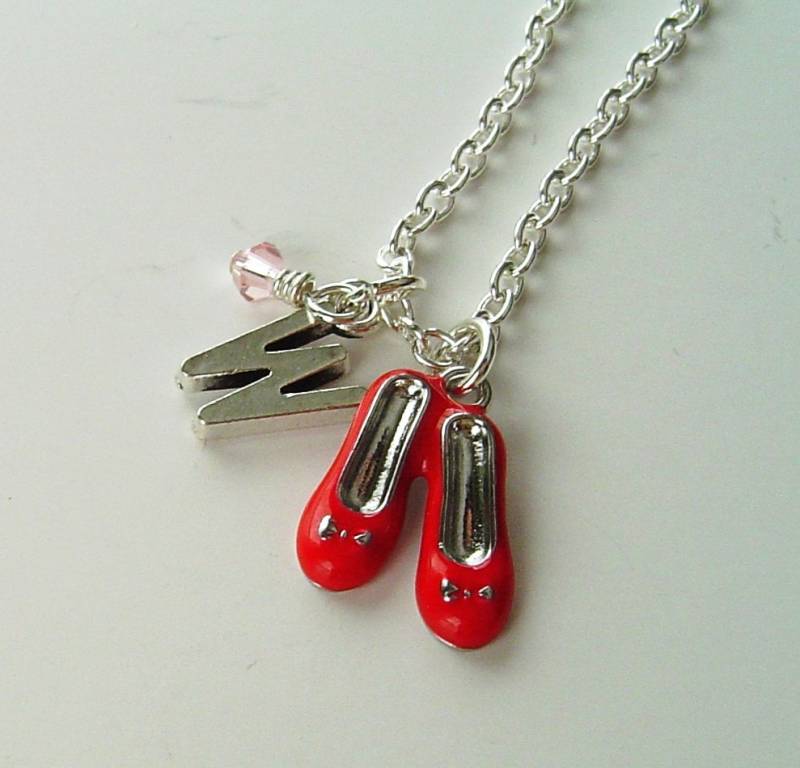 Personalisierte Kette Mit Initial, Geburtssteine, Paar Schönheit Silberton Schuh Beste Geschenk Geburtstag Für Freundin Mom Schwester Freund von HotMixJewelry