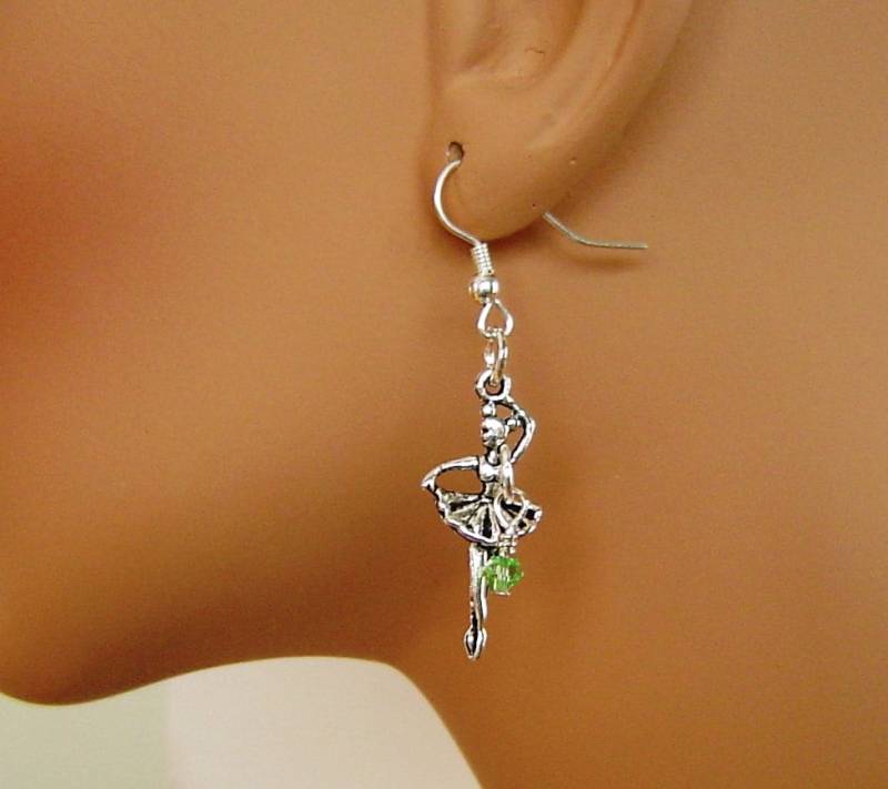 Personalisierte Ohrringe Mit Ihrem Gewählten Birthstone, Antiken Amulett Aus Silber Ballett Tanz Mädchen Für Mom Schwester Freunde Personalisierte Ohrringe Mit Ihrem Gewählten Birthstone, Antiken Amulett Aus Silber Ballett Tanz Mädchen Für Mom Schwester Freunde von HotMixJewelry