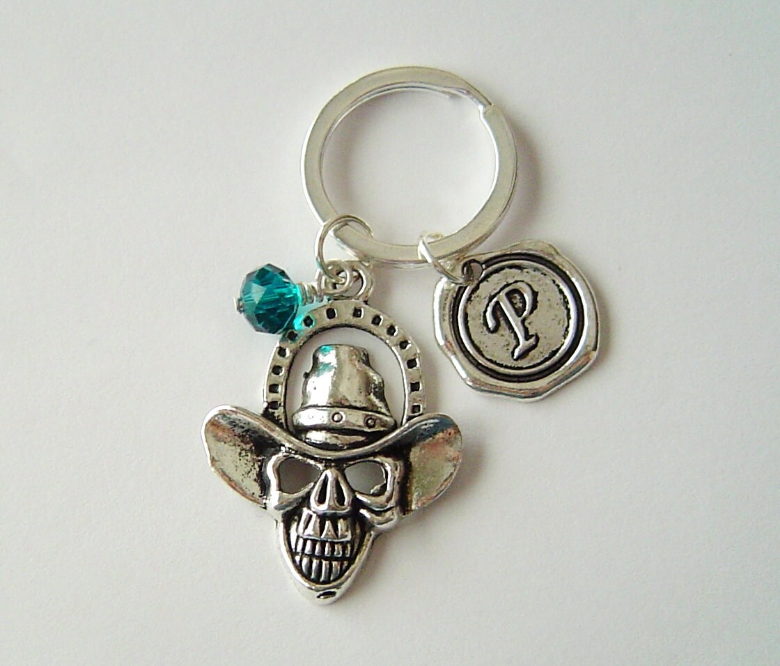 Personalisierte Skelett Schlüsselbund Mit Aus - Und Birthstone; Junge, Freund, Geburtstag, Besonderer Tag Geschenk Beste von HotMixJewelry