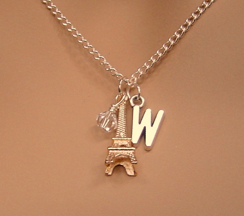 Rose Gold Personalisierte Halskette Mit Birth; Eiffelturm-Anhänger; Für Schwester, Freund, Freundin, Mama, Papa von HotMixJewelry