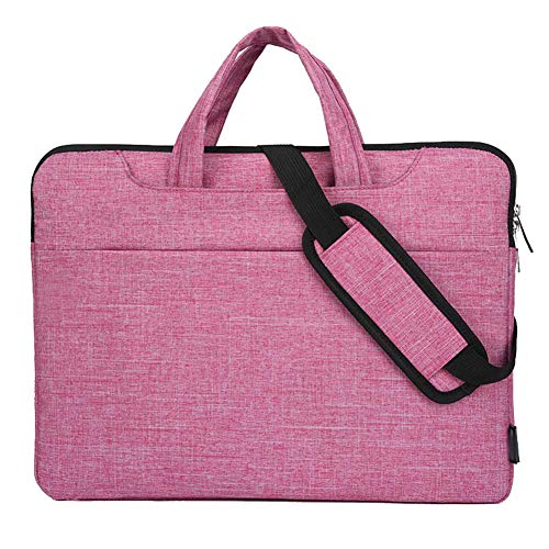 HotYou 15.6 Zoll Laptoptasche Aktentaschen Schultertasche Notebooktasche Laptop Sleeve Laptop hülle für bis zu 15.6 Zoll für Laptop mit Schultergurt Griff,Hell-Pink,15.6 Zoll von HotYou