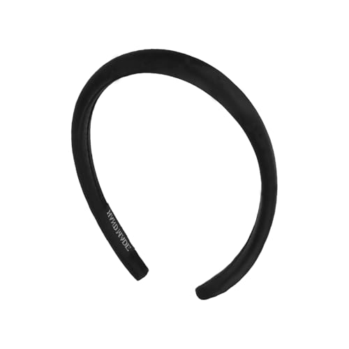 Hotalisona Stirnbänder für Damen, dickes Seidensatin, super weich und bequem, mit Schwamm gepolstert, Haarbänder, Zubehör für Frauen und Mädchen, Schwarz von Hotalisona