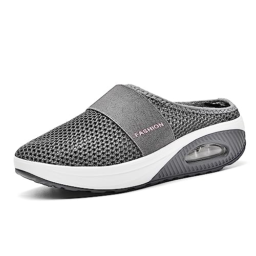 Damen Outdoor Fitnessschuhe Atmungsaktive Mesh Schuhe Sport Slipper Sportschuhe Sneaker Turnschuhe Laufschuhe Pumps von Hotcham