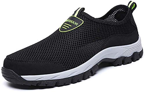 Herren Outdoor Fitnessschuhe Atmungsaktive Mesh Schuhe Sport Größe 39-48 Size Slipper mit Klettverschluss Sportschuhe Sneaker Turnschuhe Laufschuhe Pumps Aquaschuhe Badeschuhe Strandschuhe von siphly