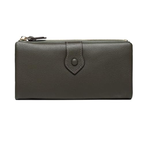 HotcoS Business-Abendtaschen, Handtaschen, Damen-Geldbörsen, Geldbörsen, Geld-Organizer, Echtleder-Geldklammern, Kartenetuis, blockierende Geldbörse (Color : Green) von HotcoS