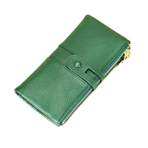 HotcoS Damen-Abendtaschen, Handtaschen, Business-Geldbörsen aus echtem Leder, Geld-Organizer, Geldklammern, Blocking-Geldbörsen, Kartenetuis (Color : Green) von HotcoS