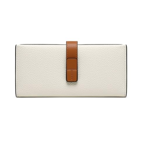 HotcoS Damen-Business-Handtaschen, Kartenetuis, Geldbörsen, Geldbörsen, Leder-Geldklammern, Geld-Organizer, Abendtaschen (Color : White) von HotcoS