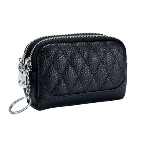 HotcoS Damen-Business-Handtaschen aus Rindsleder, Geldbörsen, Geldklammern, echtes Leder, Kartenetuis, Münzbörsen (Color : Black) von HotcoS