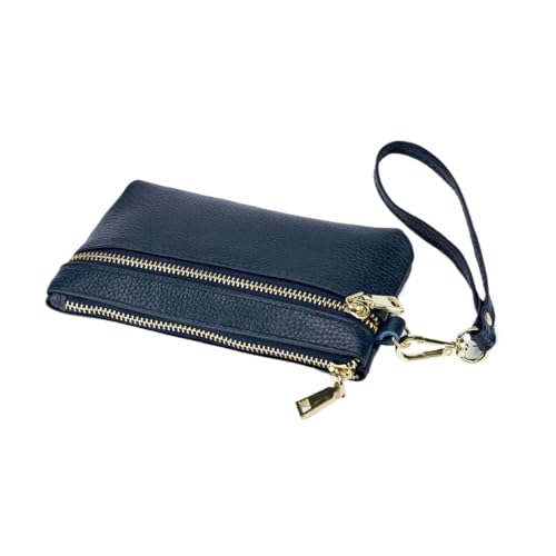 HotcoS Damen-Geldbörsen, Geldklammern, Geldbörsen, Kartenetuis, Handtaschen aus echtem Leder (Color : Blue) von HotcoS