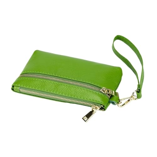 HotcoS Damen-Geldbörsen, Geldklammern, Geldbörsen, Kartenetuis, Handtaschen aus echtem Leder (Color : Green) von HotcoS