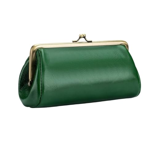 HotcoS Damen-Geldbörsen, Geldklammern aus echtem Leder, Business-Geldbörsen, Abendtaschen, Handtaschen, Kartenetuis (Color : Green) von HotcoS