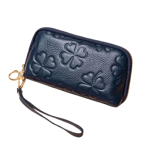 HotcoS Damen-Geldbörsen, Kartenetuis, Geldklammern, Handtaschen, Echtleder-Geldbörsen, Geld-Organizer-Taschen (Color : Blue) von HotcoS