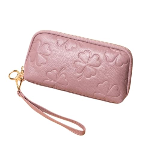 HotcoS Damen-Geldbörsen, Kartenetuis, Geldklammern, Handtaschen, Echtleder-Geldbörsen, Geld-Organizer-Taschen (Color : Pink) von HotcoS