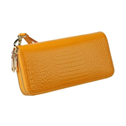 HotcoS Damen-Geldbörsen, Kartenetuis, Geldklammern, Lederbrieftaschen, Handtaschen, Geldorganisatoren (Color : Yellow) von HotcoS