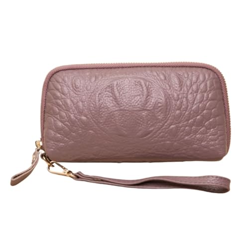 HotcoS Damen-Geldbörsen, Kartenetuis, Geldscheinklammern, Echtleder-Geldbörsen, Geld-Organizer-Taschen, Handtaschen (Color : Purple) von HotcoS