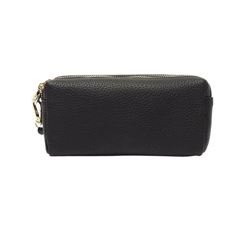 HotcoS Damen-Geldbörsen aus echtem Leder, Abendtaschen, Geldklammern, Geldbörsen, Geld-Organizer-Taschen, Handtaschen, Kartenetuis (Color : Black) von HotcoS