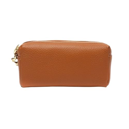 HotcoS Damen-Geldbörsen aus echtem Leder, Abendtaschen, Geldklammern, Geldbörsen, Geld-Organizer-Taschen, Handtaschen, Kartenetuis (Color : Brown) von HotcoS