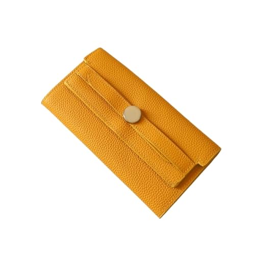 HotcoS Damen-Geldscheinklammern, Abendtaschen, Business-Geldbörsen aus echtem Leder, Kartenetuis, Geldorganisatoren, Handtaschen, Blocking-Geldbörsen (Color : Yellow) von HotcoS