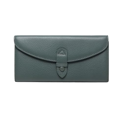 HotcoS Damenhandtaschen, Geldscheinklammern, Business-Geldbörsen, Abendtaschen, Geldbörsen, Kartenetuis aus echtem Leder (Color : Green) von HotcoS