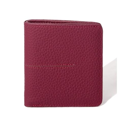 HotcoS Geldbörsen for Damen, Handtaschen, Kartenetuis, Geldbörsen aus echtem Leder, Geldscheinklammern, Geldorganisatoren (Color : Red) von HotcoS