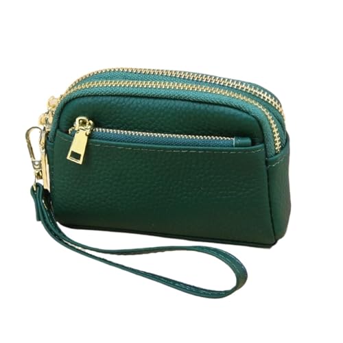 HotcoS Geldbörsen for Damen, Kartenetuis, Geldbörsen aus echtem Leder, Geldscheinklammern, Handtaschen, Geldorganisatoren (Color : Green) von HotcoS