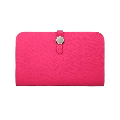 HotcoS Handtaschen, Abendtaschen, Damen-Geldbörsen, Geldscheinklammern, Geldbörsen, Geld-Organizer, Kartenetuis aus echtem Leder (Color : Red) von HotcoS