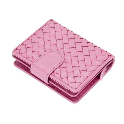 HotcoS Handtaschen Damen Kartenetuis Geldbörsen Geldbörsen Beutel Geldscheinklammern Geldorganisatoren Echtes Leder-Geldbörse (Color : Pink) von HotcoS